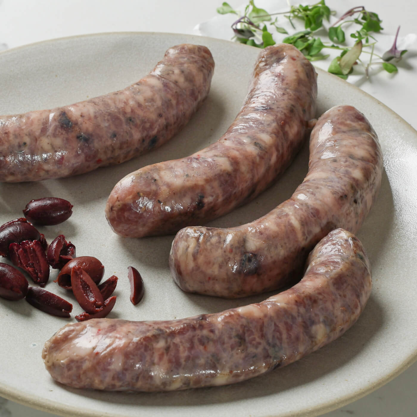 Black Olive & Wine Sausage